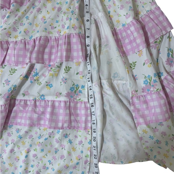 Miss Selfridge Pink Floral Ruffle Off-Shoulder Maxi Dress - Picture 4 of 8